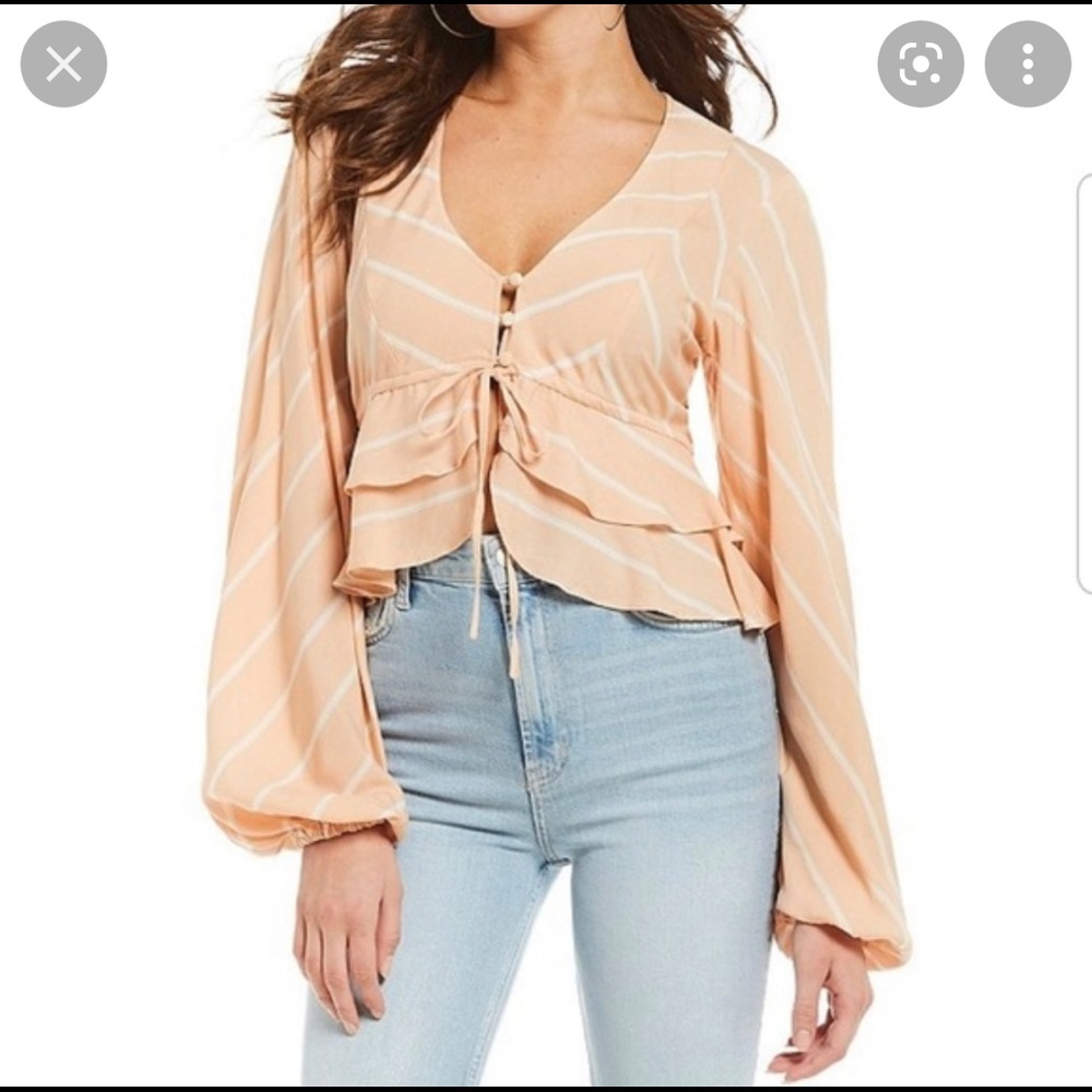 Free People Ruffle Top